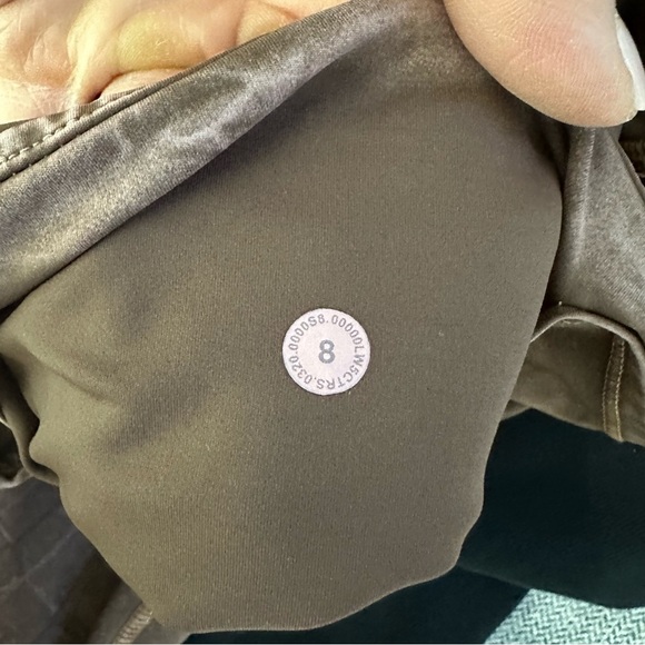 Lululemon Fast Free HR 25” Leggings Nulux Gold Dye Brown Size 8 - Picture 7 of 7